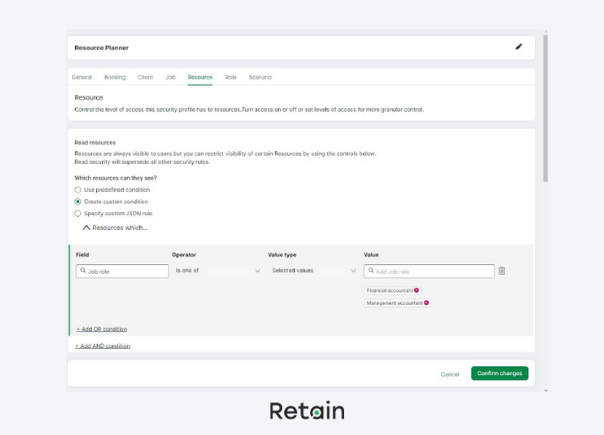 customise resource scenario planning